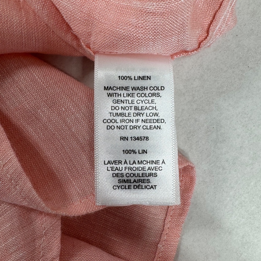 Vineyard Vines Surfside Solid Linen Button Down S… - image 8